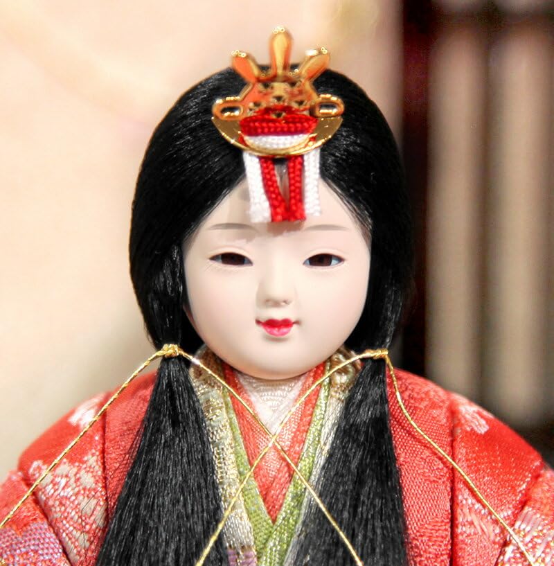 東京久月木目込人形ほのか親王平飾り・頭杉田明十志原作・木目込木村綾